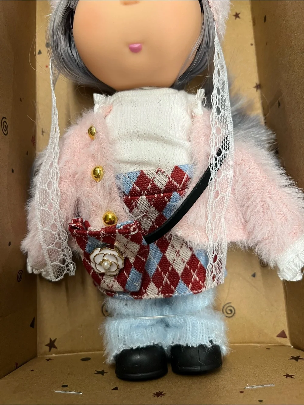 New, 8” Mia Potato Doll with Plush Outfit and Hat